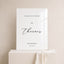 Aria Collection Acrylic Wedding Welcome Sign