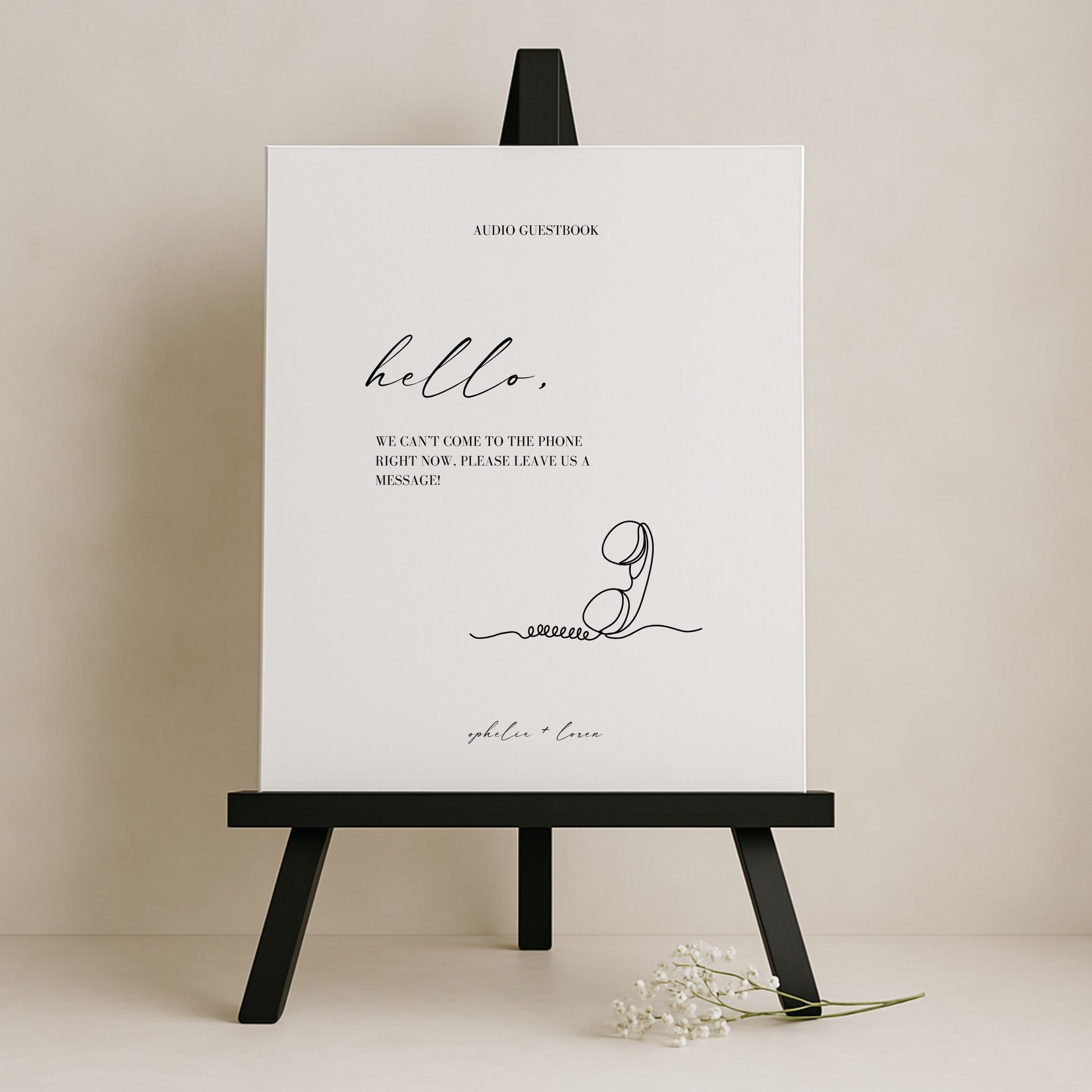 Aria Collection Gatorboard Wedding Guestbook Sign