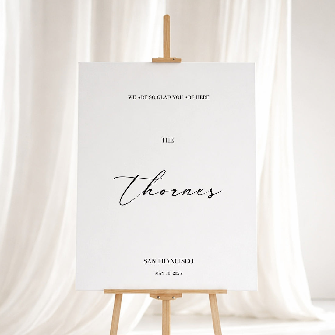Aria Collection Gatorboard Wedding Welcome Sign