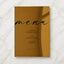 Aria Collection Gold Mirror Wedding Menu Sign