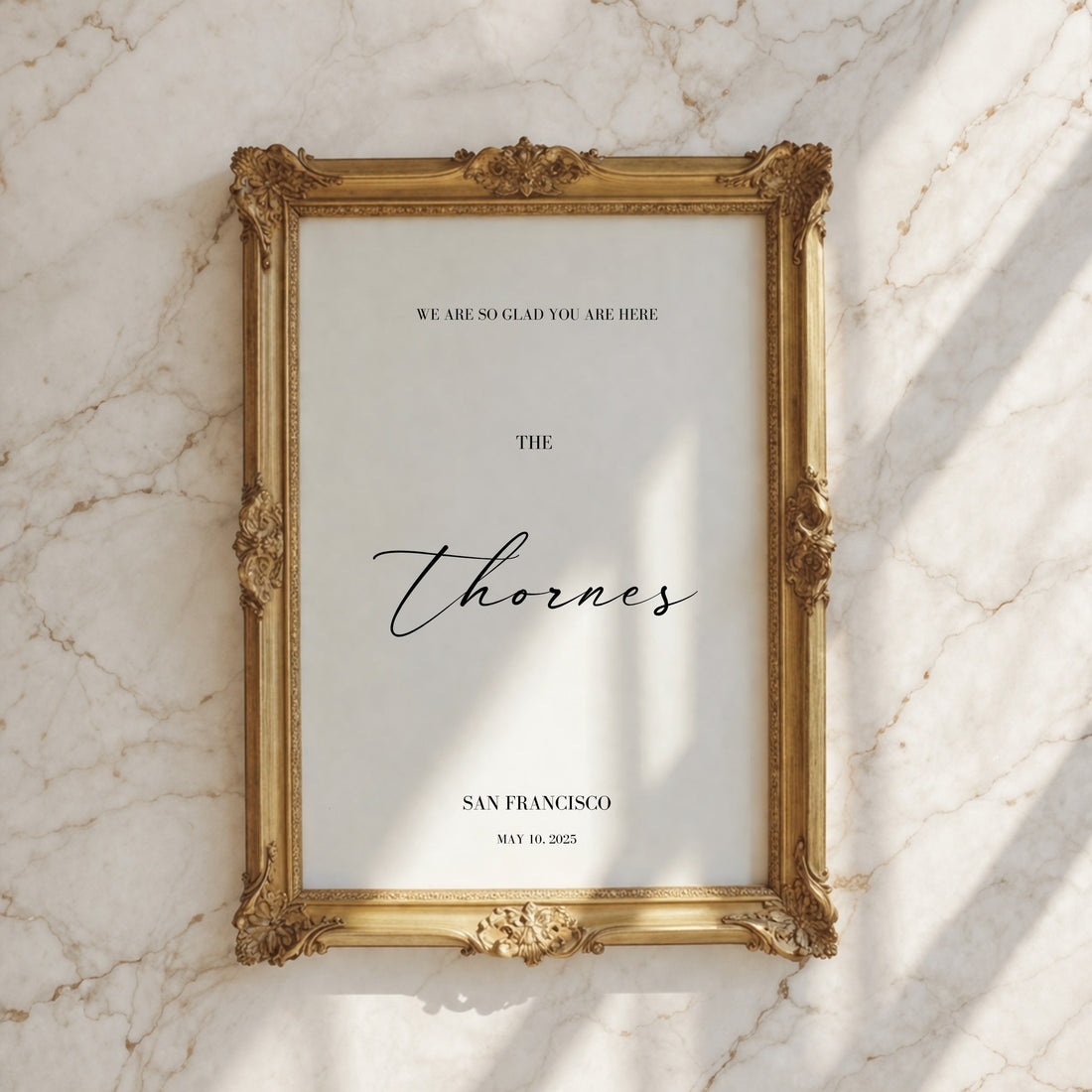 Aria Collection Poster Wedding Welcome Sign