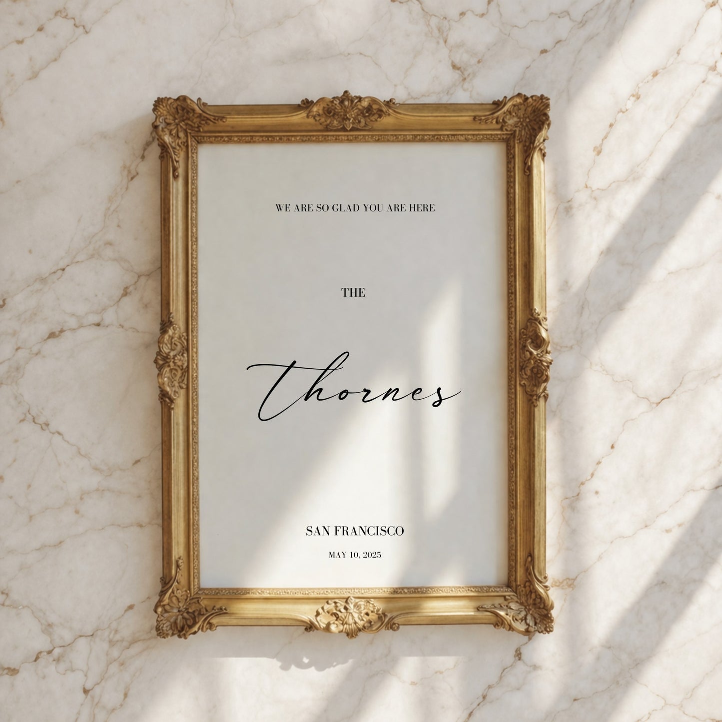 Aria Collection Poster Wedding Welcome Sign