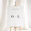 Aria Collection Gatorboard Wedding Welcome Sign