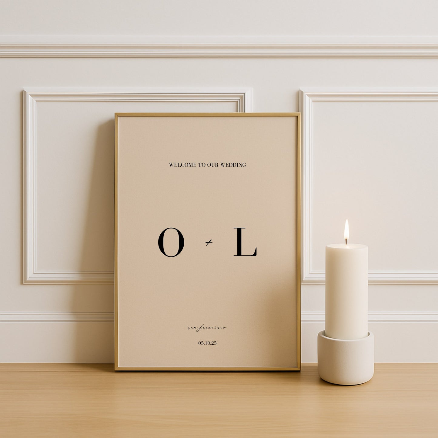 Aria Collection Poster Wedding Welcome Sign
