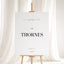 Aria Collection Gatorboard Wedding Welcome Sign
