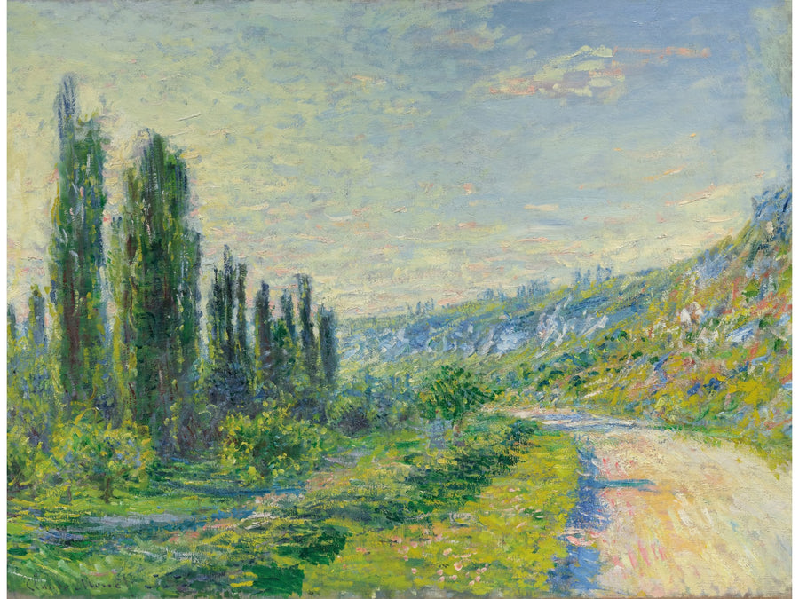 La Route de Vétheuil by Claude Monet, reproduced as a fine art wall print