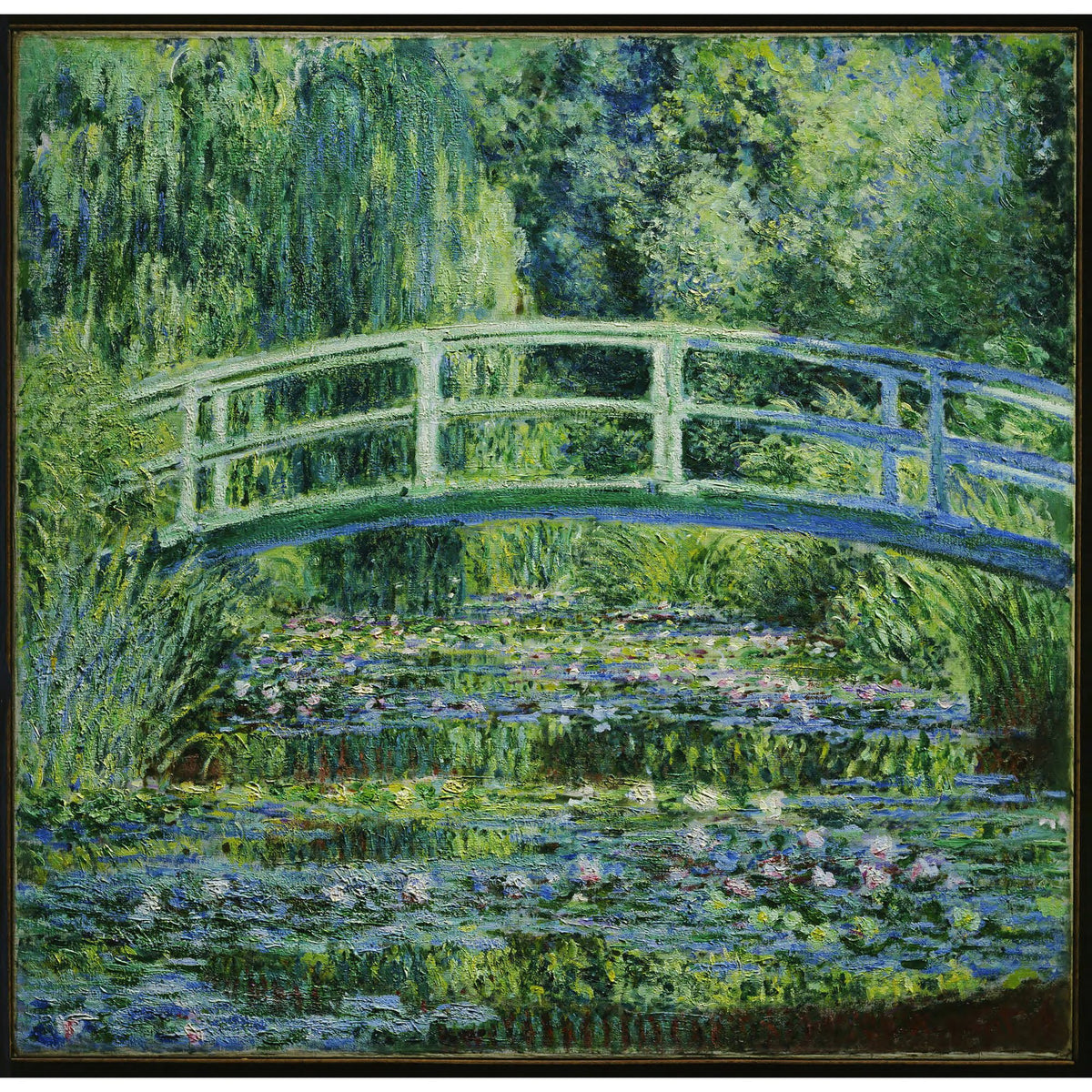 Water Lilies and Japanese Bridge by Claude Monet, reproduced as a fine art wall print