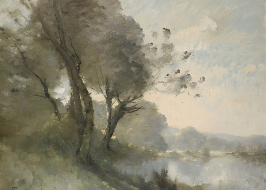 Countryside Trees, romantic wall art print