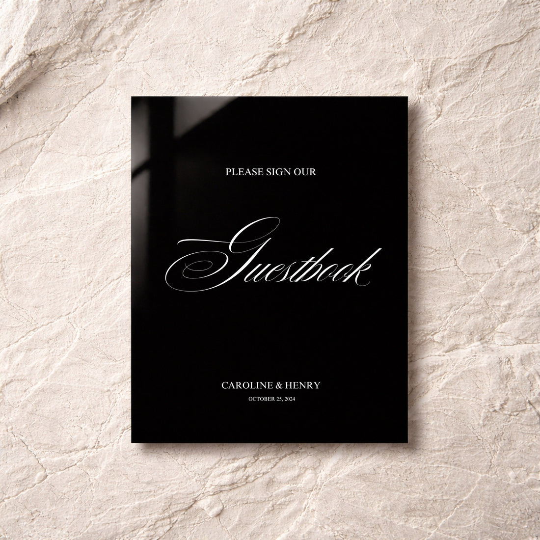 Florence Collection Acrylic Wedding Guestbook Sign