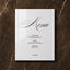 Florence Collection Acrylic Wedding Menu Sign