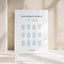 Florence Collection Acrylic Wedding Seating Chart Sign