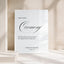 Florence Collection Acrylic Wedding Unplugged Ceremony Sign