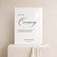 Florence Collection Acrylic Wedding Unplugged Ceremony Sign