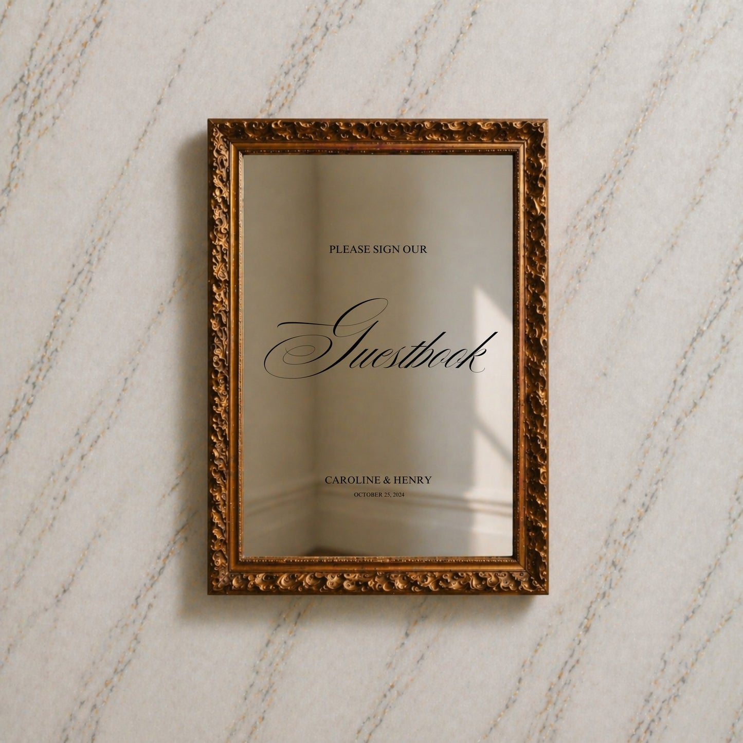 Florence Collection Decal Wedding Guestbook Sign