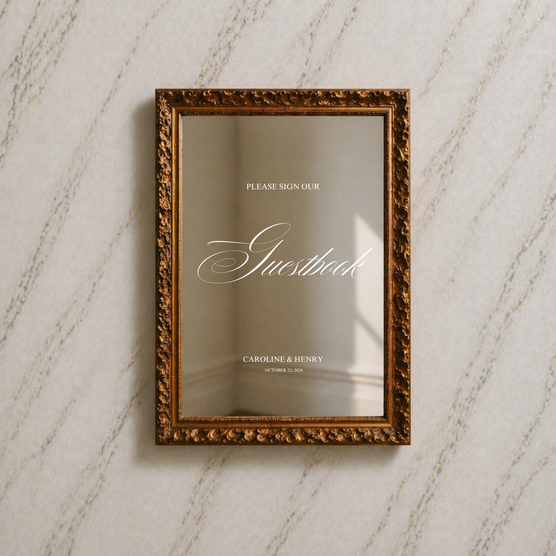 Florence Collection Decal Wedding Guestbook Sign
