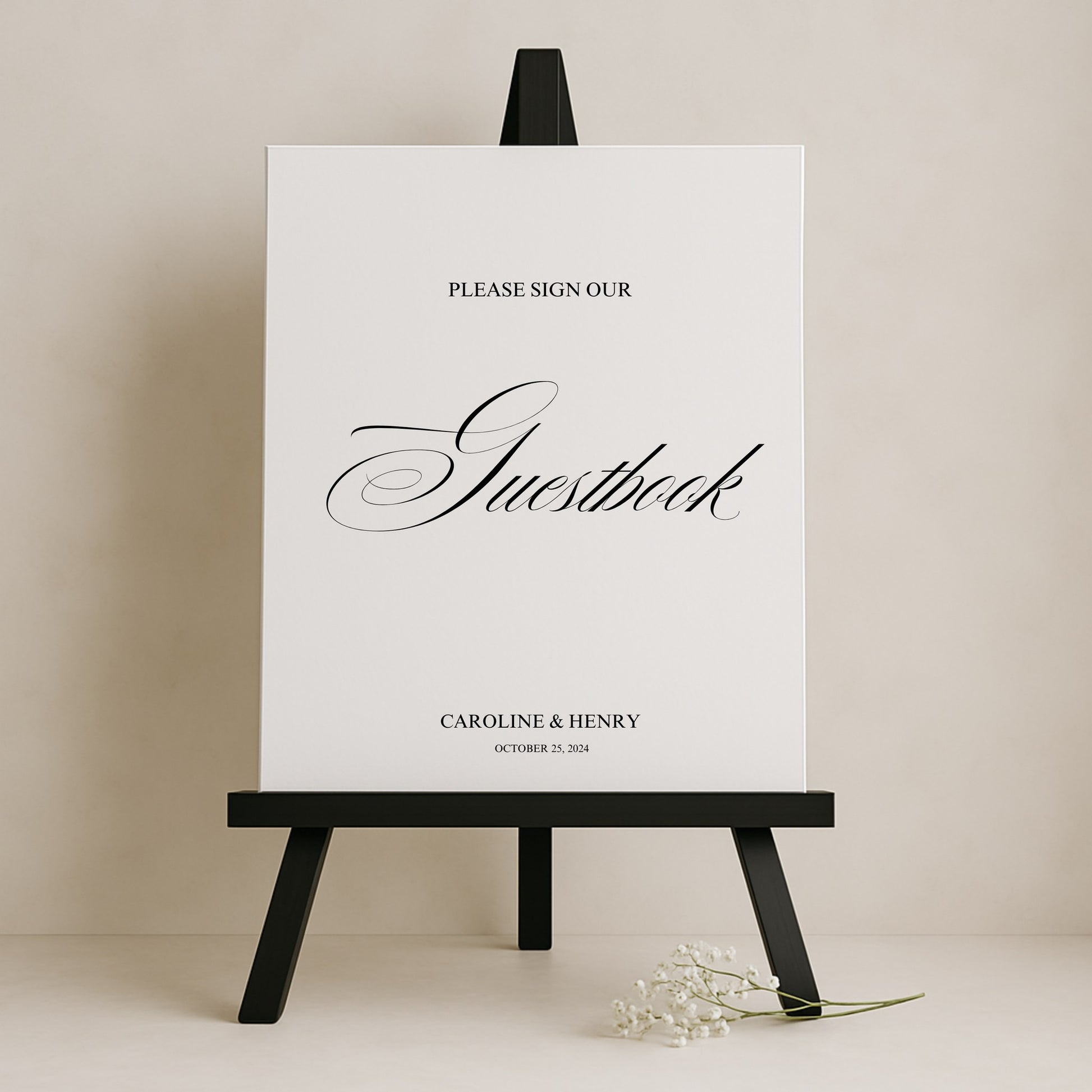 Florence Collection Gatorboard Wedding Guestbook Sign