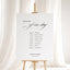 Florence Collection Gatorboard Wedding Order of Events Sign