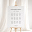 Florence Collection Gatorboard Wedding Seating Chart Sign