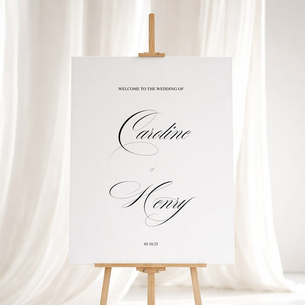 Florence Collection Gatorboard Wedding Welcome Sign