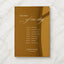 Florence Collection Gold Mirror Wedding Order of Events Sign