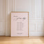 Florence Collection Poster Wedding Order of Events Sign