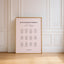 Florence Collection Poster Wedding Seating Chart Sign