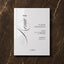 Florence Collection Acrylic Wedding Menu Sign