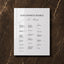Florence Collection Acrylic Wedding Seating Chart Sign