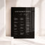 Florence Collection Acrylic Wedding Seating Chart Sign
