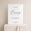 Florence Collection Acrylic Wedding Unplugged Ceremony Sign