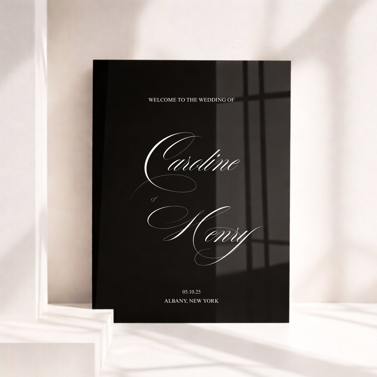 Florence Collection Acrylic Wedding Welcome Sign