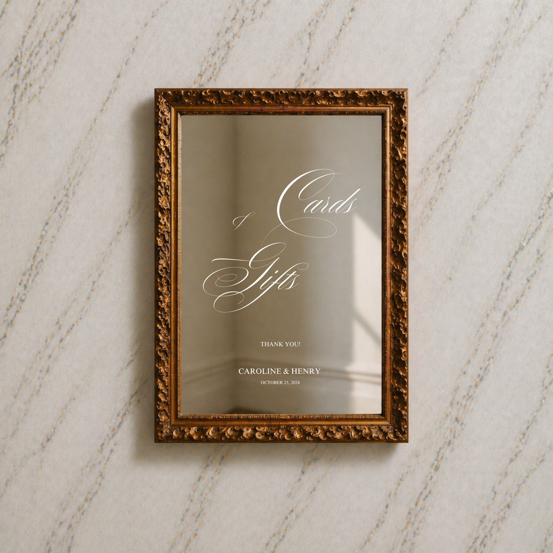 Florence Collection Decal Wedding Cards & Gifts Sign