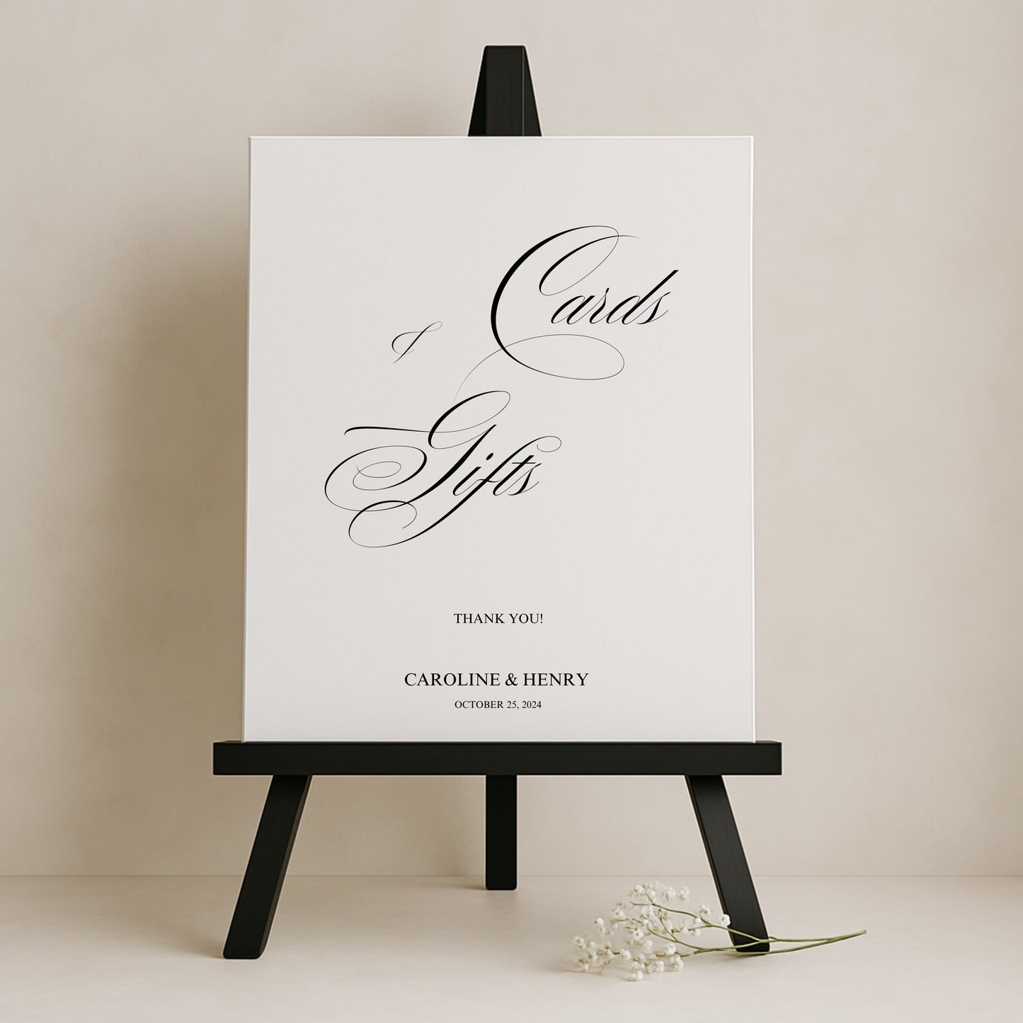 Florence Collection Gatorboard Wedding Cards & Gifts Sign