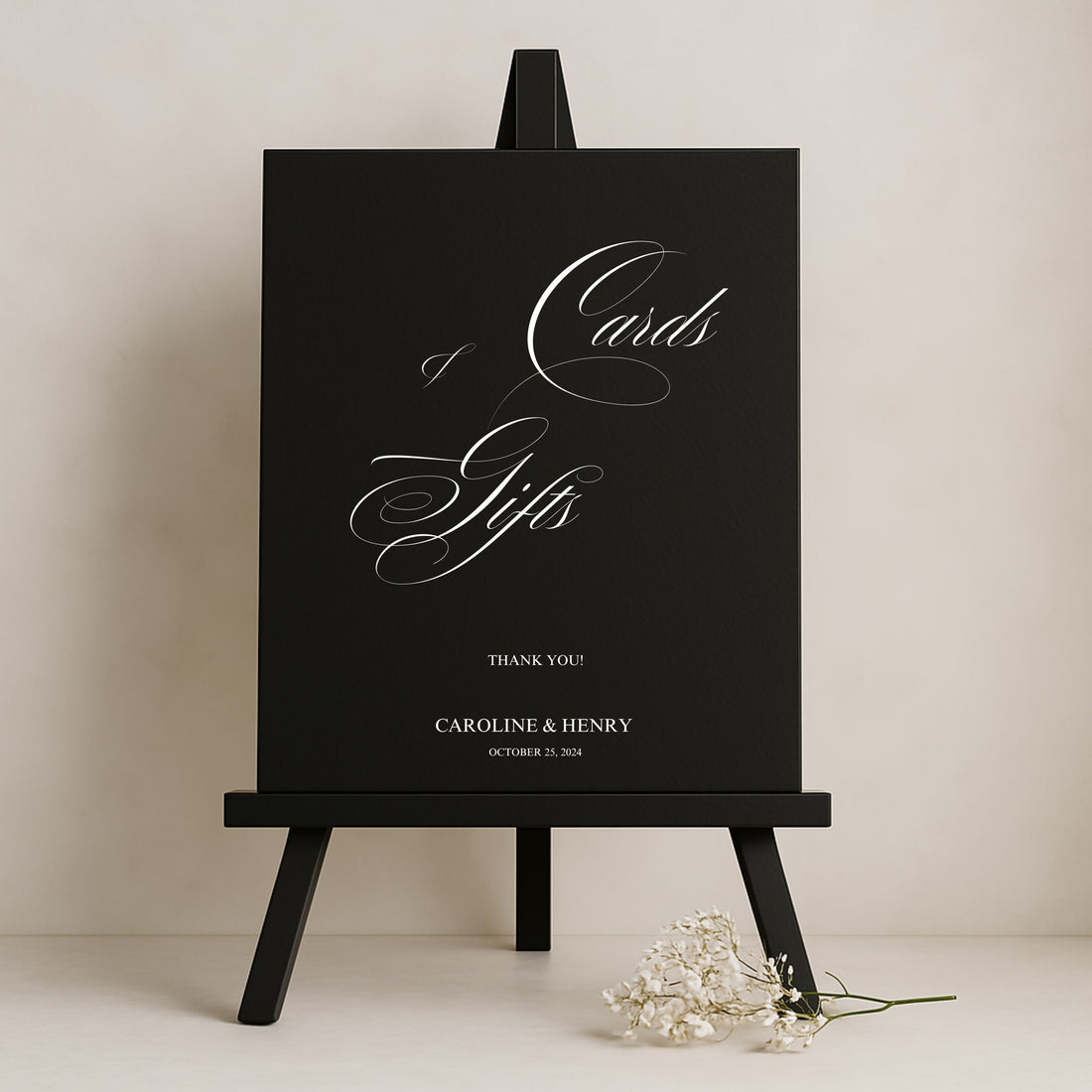Florence Collection Gatorboard Wedding Cards & Gifts Sign