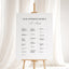 Florence Collection Gatorboard Wedding Seating Chart Sign