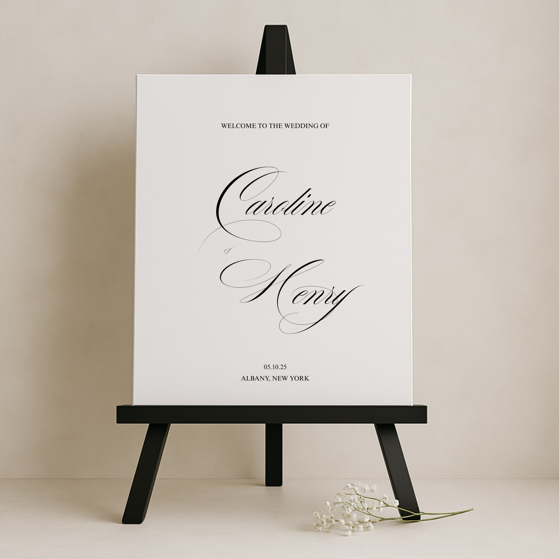 Florence Collection Gatorboard Wedding Welcome Sign