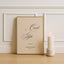 Florence Collection Poster Wedding Cards & Gifts Sign