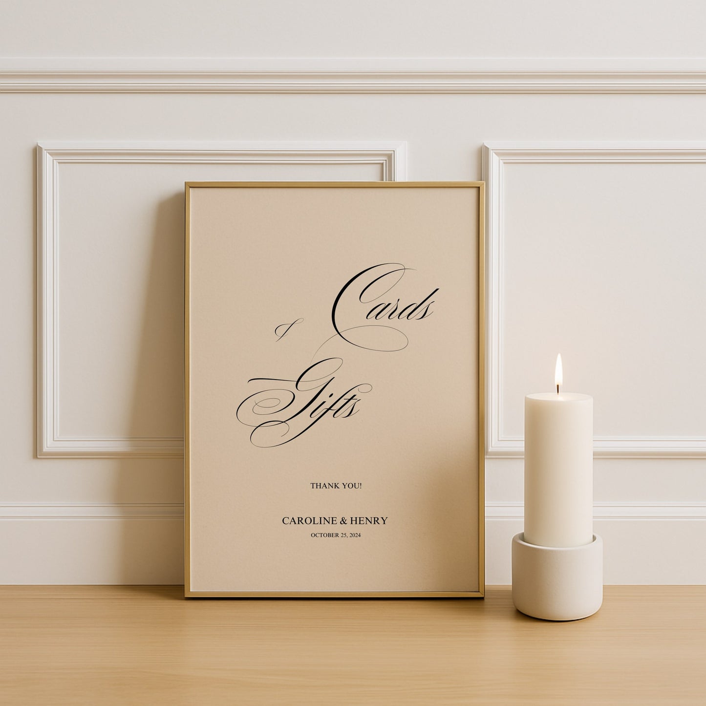 Florence Collection Poster Wedding Cards & Gifts Sign