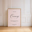 Florence Collection Poster Wedding Unplugged Ceremony Sign