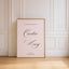 Florence Collection Poster Wedding Welcome Sign