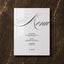 Florence Collection Acrylic Wedding Menu Sign