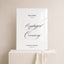 Florence Collection Acrylic Wedding Unplugged Ceremony Sign