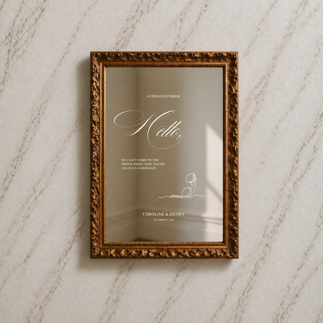 Florence Collection Decal Wedding Guestbook Sign