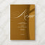 Florence Collection Gold Mirror Wedding Menu Sign