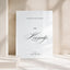 Florence Collection Acrylic Wedding Welcome Sign