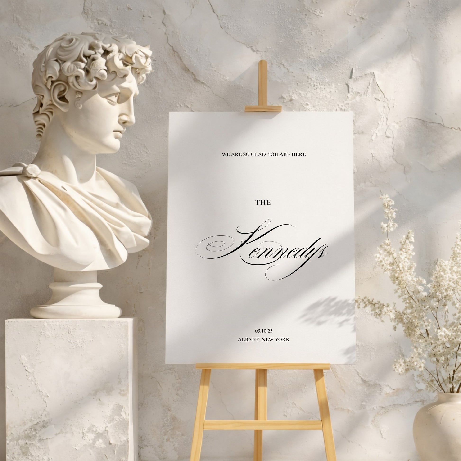 Florence Collection Gatorboard Wedding Welcome Sign