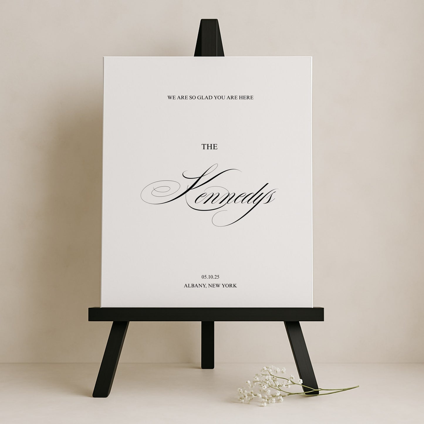Florence Collection Gatorboard Wedding Welcome Sign