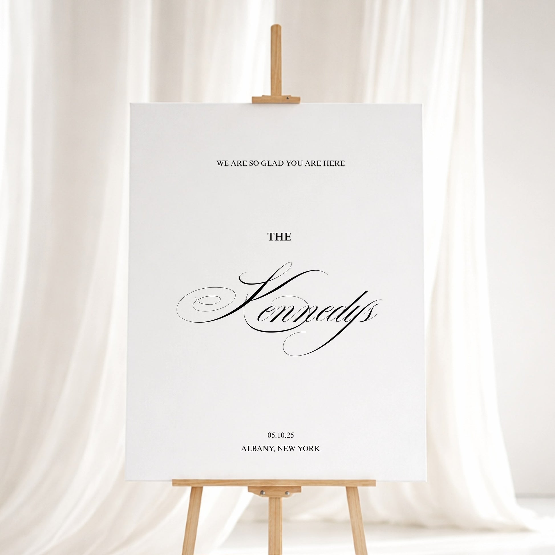 Florence Collection Gatorboard Wedding Welcome Sign