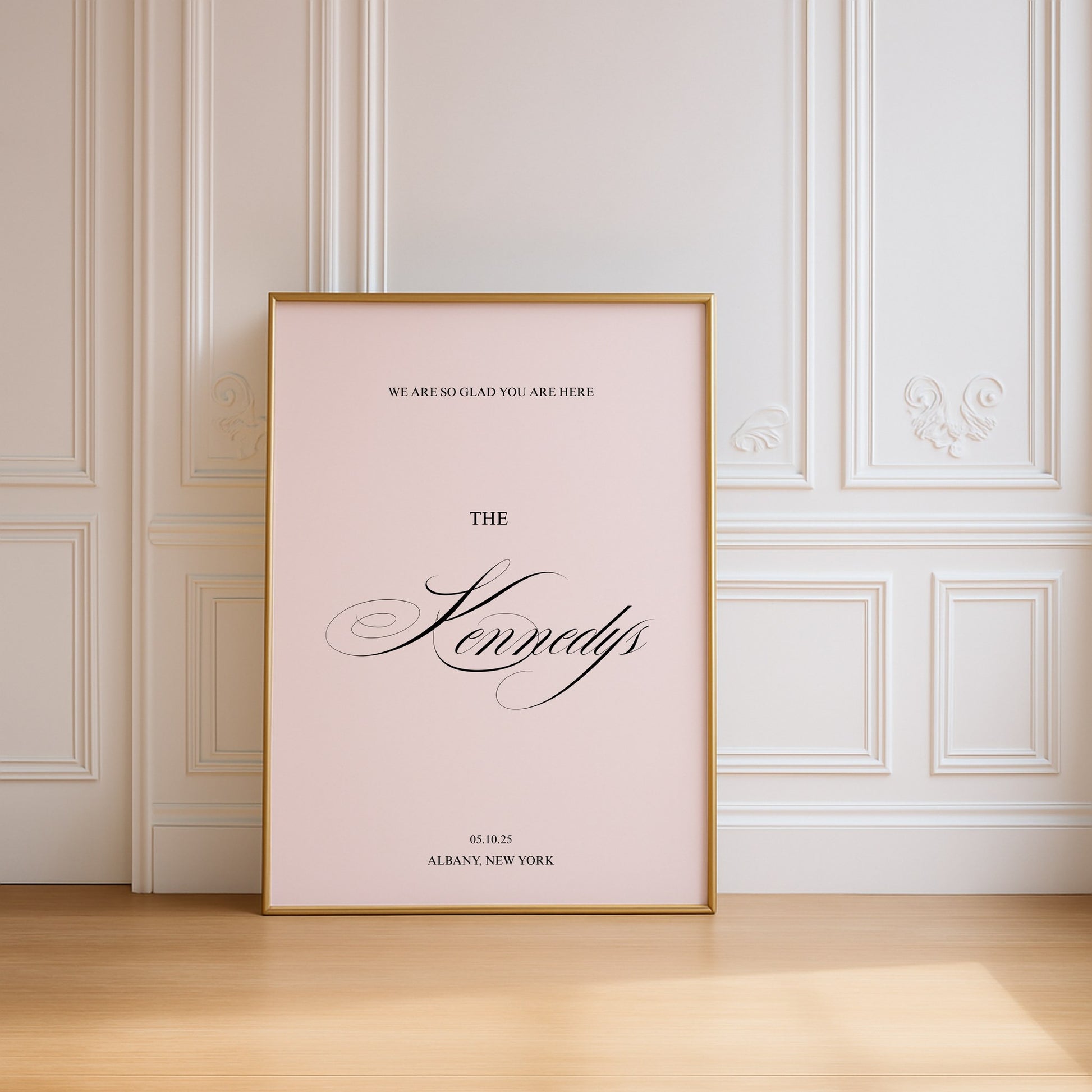 Florence Collection Poster Wedding Welcome Sign