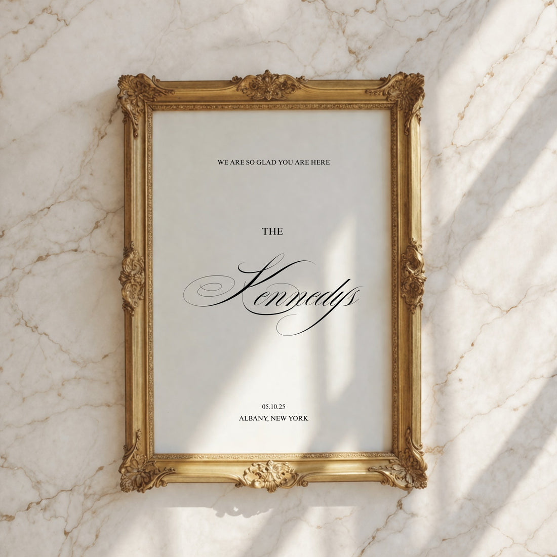 Florence Collection Poster Wedding Welcome Sign